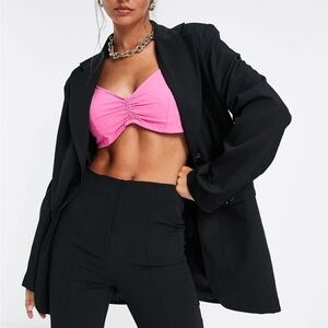 ASOS Edition oversized blazer in black, size US‎ 4